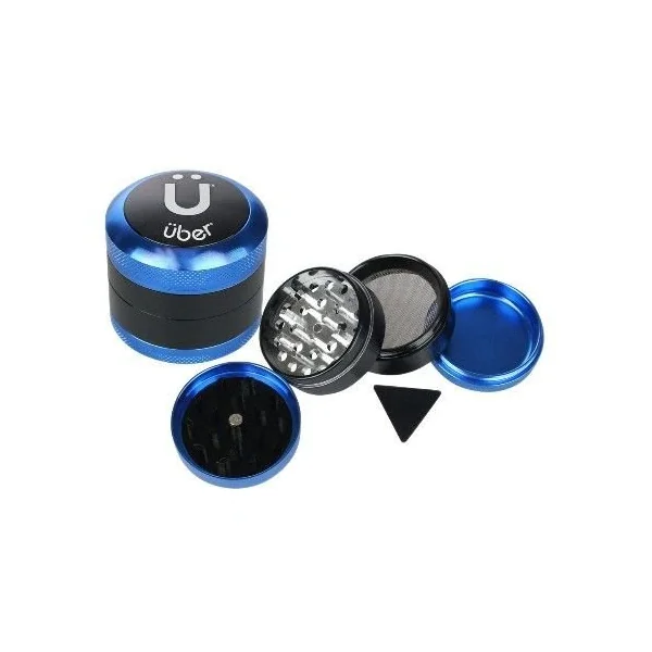 Uber Grinder 3.0 2in 4pc CNC W/Screen Blue