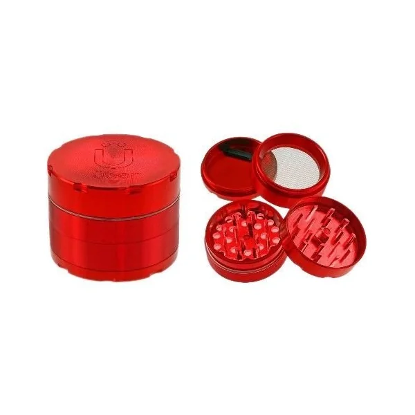 Uber Grinder 4pc CNC 76mm 3in Red