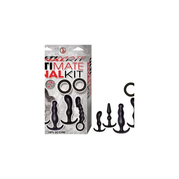 Ultimate Anal Kit 7-Piece Set – 5 Plugs + 2 Rings