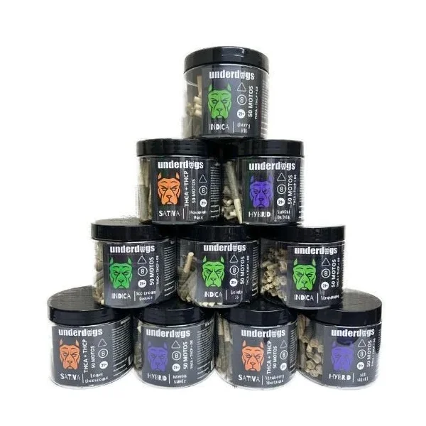 Underdogs 50ct THC-A Blend Pre-Rolls Red Velvet Hybrid