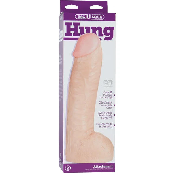 Vac-U-Lock Realistic Hung - White 12"