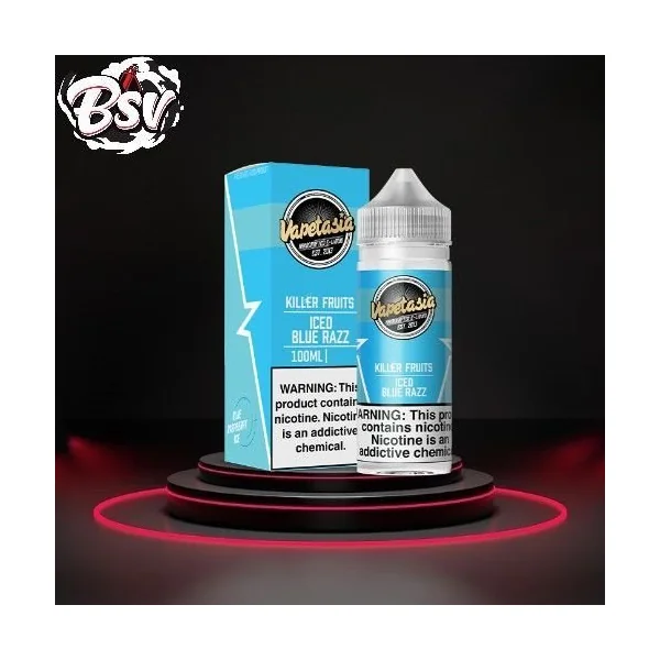 Vapetasia Iced Blue Razz 3mg