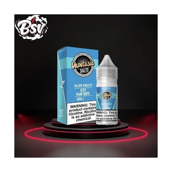 Vapetasia Nic Salt Iced Killer Sweets Rain Bops 48mg