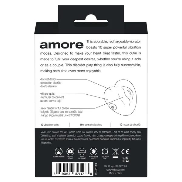 VEDO AMORE RECHARGEABLE VIBE BLACK