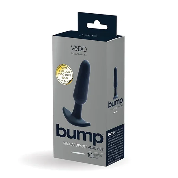 VeDO Bump Rechargeable Anal Vibe – Just Black