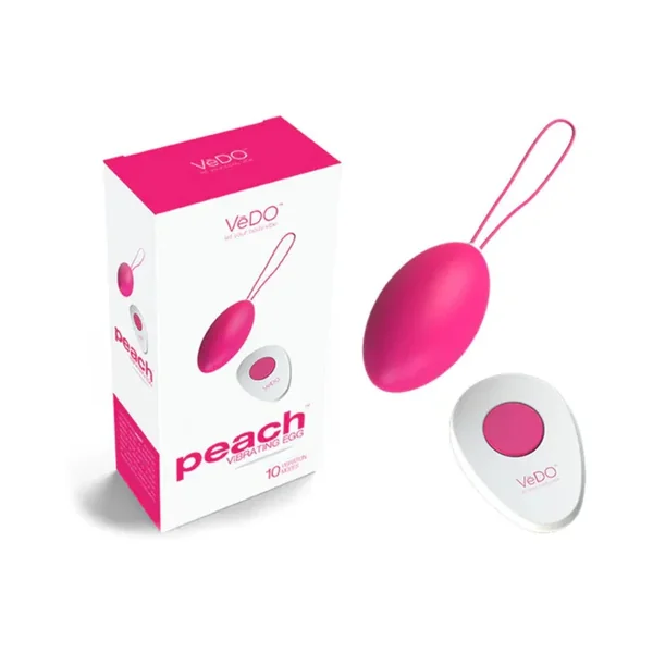 VeDO Peach Rechargeable Egg Vibe – Foxy Pink