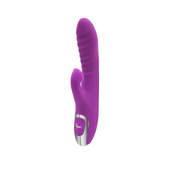 VIBEN FRENZY RABBIT VIBE W/ CLIT SUCTION BERRY