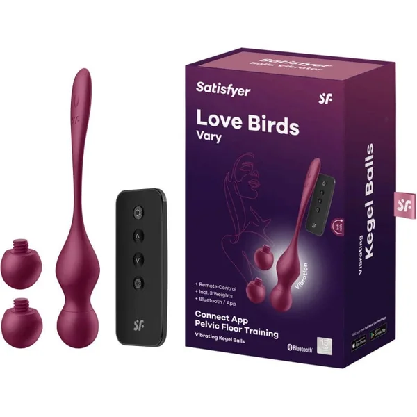 Vibrating Chinese Ball - Satisfyer - Love Birds Vary Application Connect