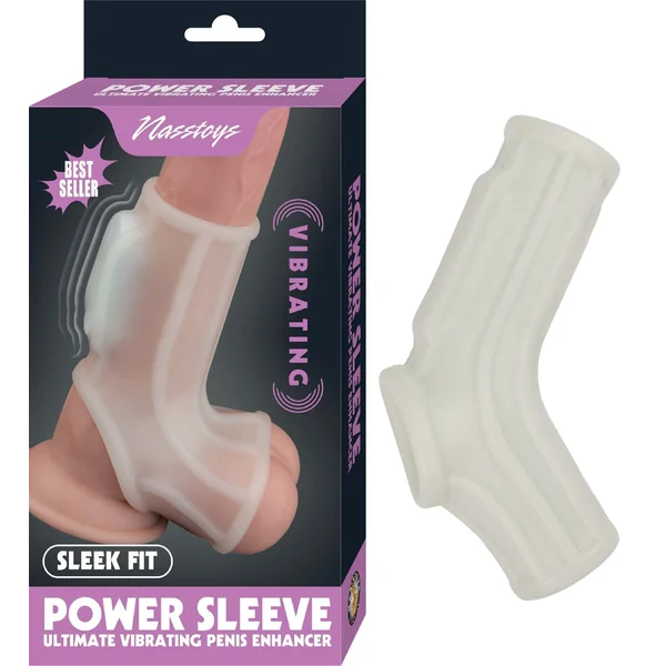 VIBRATING POWER SLEEVE SLEEK FIT WHITE