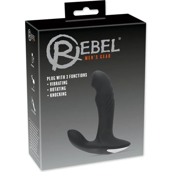 Vibrating Prostate Stimulator - Rebel - Plug with 3 functions