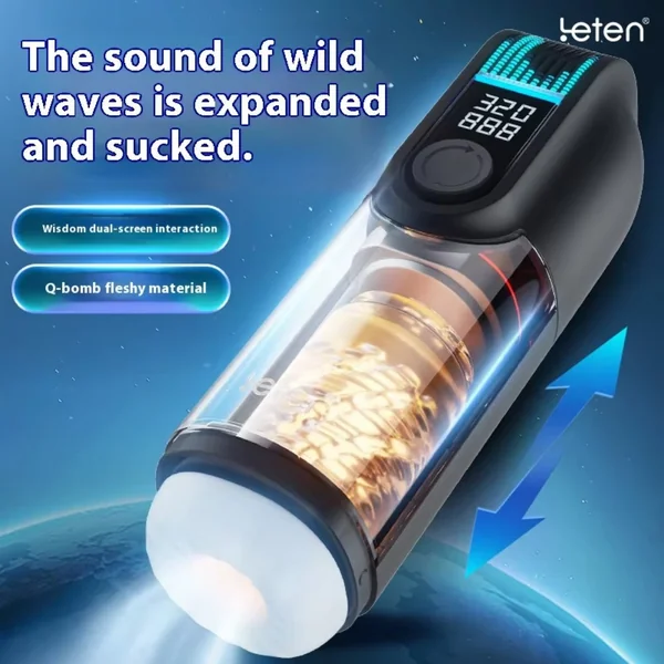 Vibrating Stimulation Penis Massage Blowjobs Cup - Male Thrusting Masturbation Silicone Toy