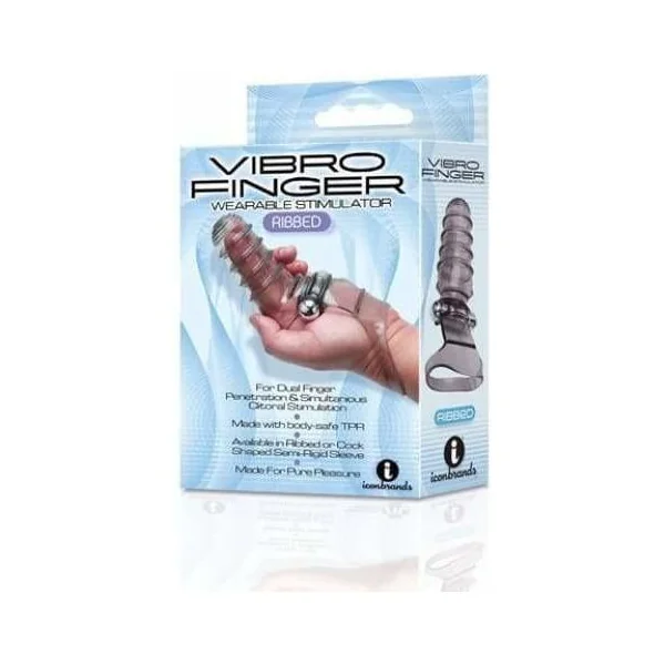 Vibrator - Icon Brands - Vibro Finger Massager Ribbed