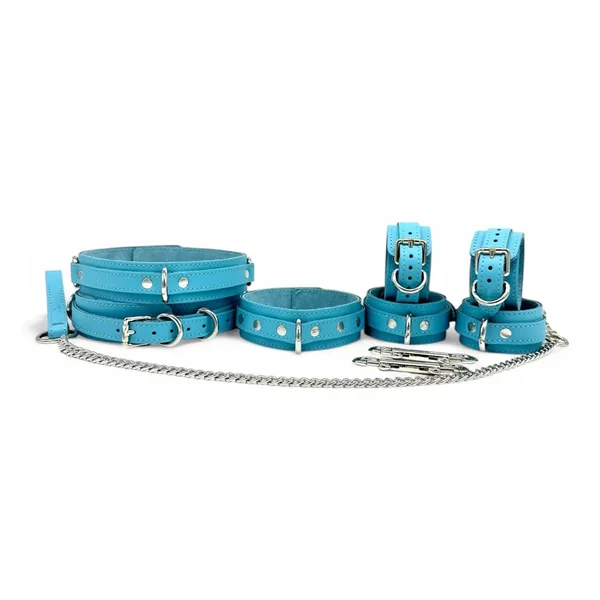 Vienna 7 - Piece Leather Luxury Bondage Set