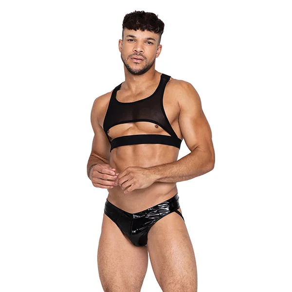 Voyeur Harness Black Lg