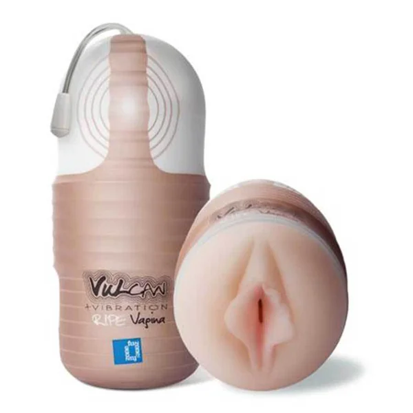 Vulcan Vibrating Pocket Pussy Ripe Vagina Male Masturbator Stroker