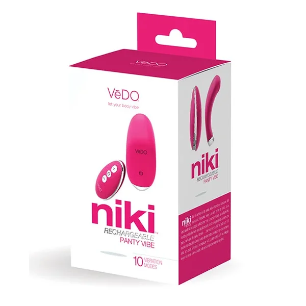 VēDO Niki Rechargeable Silicone Remote-Control Panty Vibrator