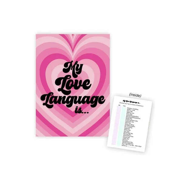 Warm Human My Love Language is… Greeting Card