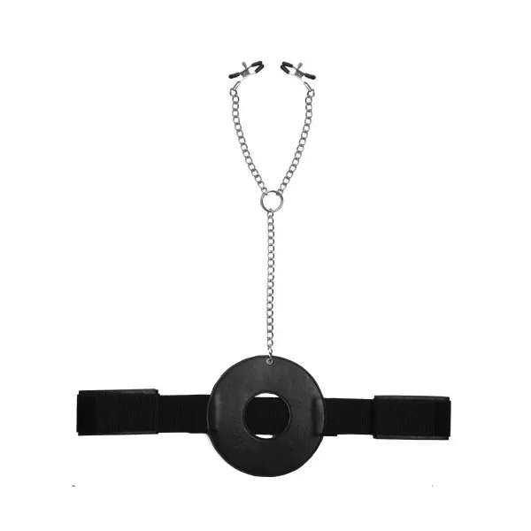 (WD) MASTER SERIES DETAINED RESTRAINT SYSTEM W/ NIPPLE CLAMPS