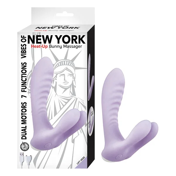 (WD) VIBES OF NEW YORK HEAT-UP BUNNY MASSAGER LAVENDER