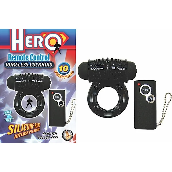 (WD)HERO REMOTE WIRELESS COCKRING BLACK