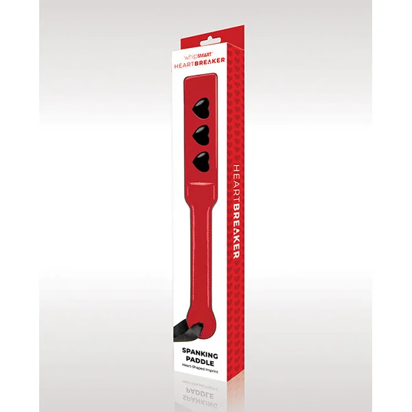 Whipsmart Heartbreaker Spanking Paddle - Red/black