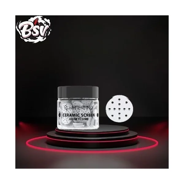 White Rhino Ceramic Screen Honeycomb 100ct