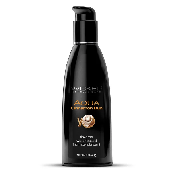 Wicked Aqua Flavoured Water-Based Lubricant - Cinnamon Bun