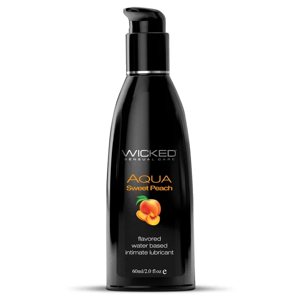 Wicked Aqua Flavoured Water-Based Lubricant - Sweet Peach
