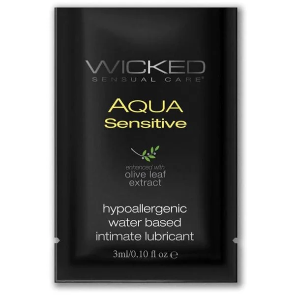 Wicked Aqua Sensitive Water Based Lubricant by Wicked Sensual Care®