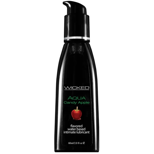 Wicked Sensual Care Aqua Waterbased Lubricant – 2 oz Candy Apple