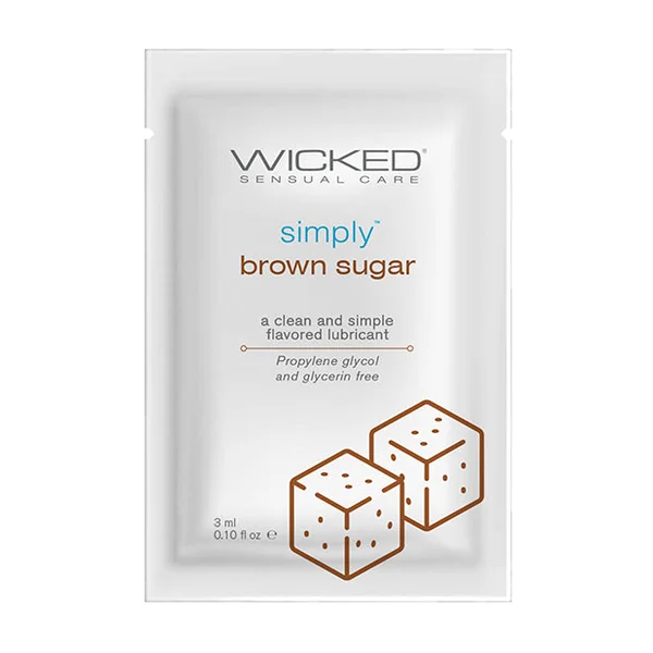 Wicked Sensual Care Simply Water Based Lubricant - .1 Oz Brown Sugar