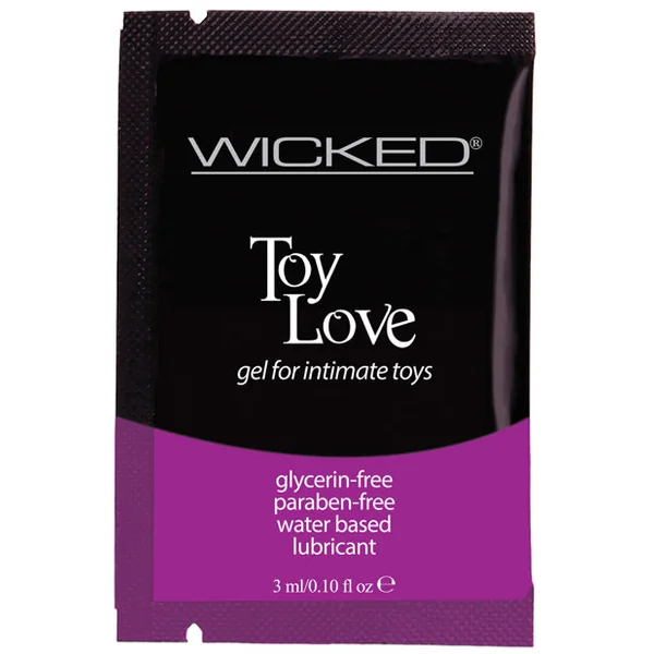 Wicked Sensual Care Toy Love Water Based Lubricant - .1 Oz Fragrance Free