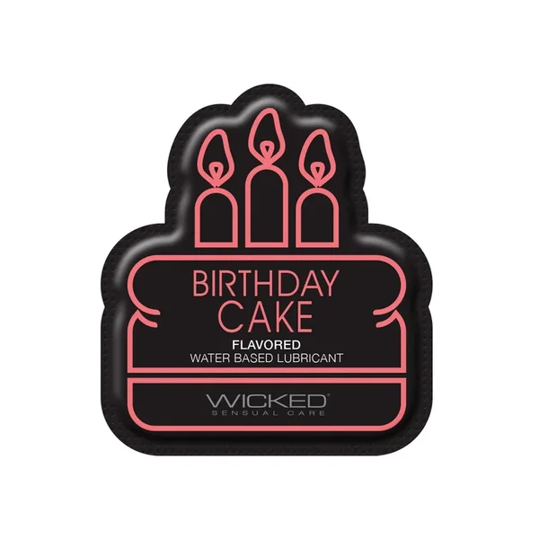 Wicked Sensual Care Water Based Lubricant – .1 oz Birthday Cake
