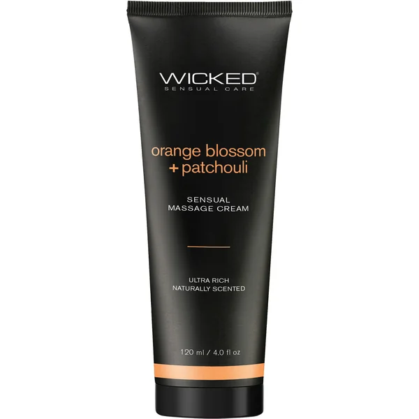 Wicked Sensual Massage Cream Orange Blossom + Patchouli 4 fl oz