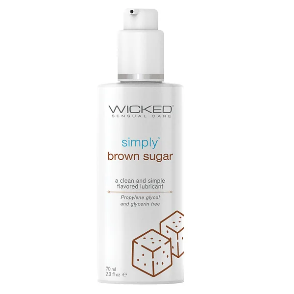 Wicked Simply Flavored Lubricant - Brown Sugar 2.3oz