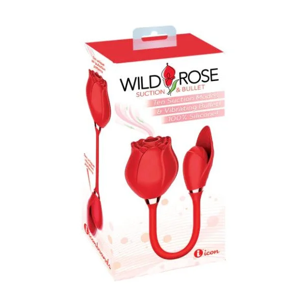 Wild Rose Suction & Vibrating Bullet by Icon
