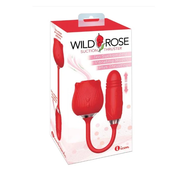 WILD ROSE & THRUSTER RECHARGEABLE SUCTION VIBRATOR VIBRATOR