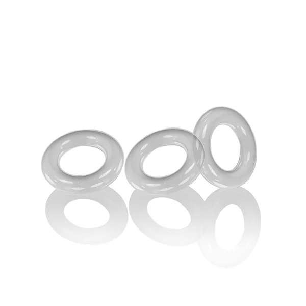WILLY RINGS 3 PK COCKRINGS WHITE (NET)