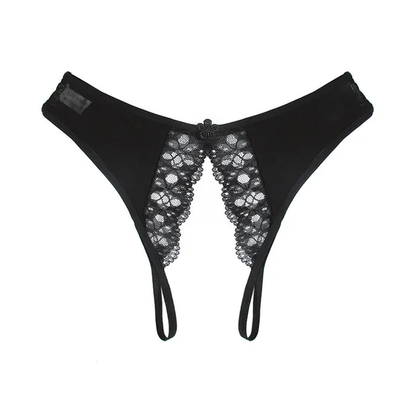 Women’s Sexy Lingerie hot erotic open crotch Panties Porn Lace transparent underwear crotchless sex wear cheeky briefs for woman
