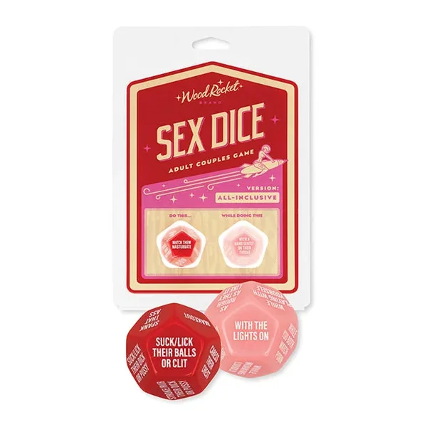 Wood Rocket Adult Couples Sex Dice Game – Red