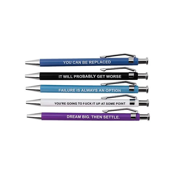 Wood Rocket Demotivational Pens