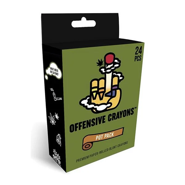 Wood Rocket Offensive Crayons Pot Pack
