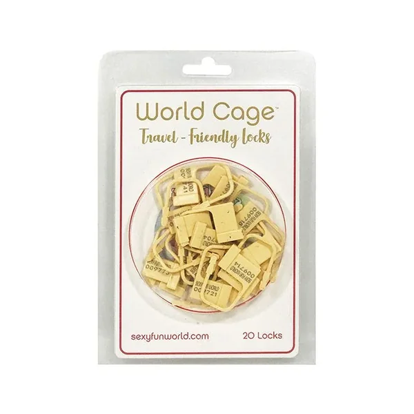 World Cage Travel Friendly Locks – 20 Pack Plastic Locks