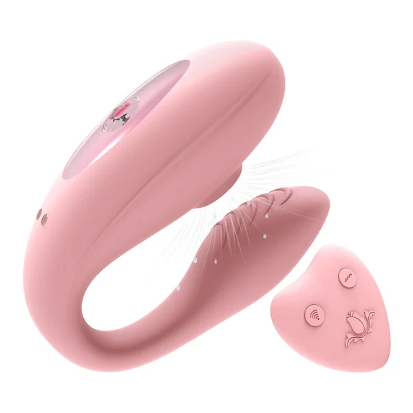 Wowyes A7 Remote Control Sucking Vibrator for Couples