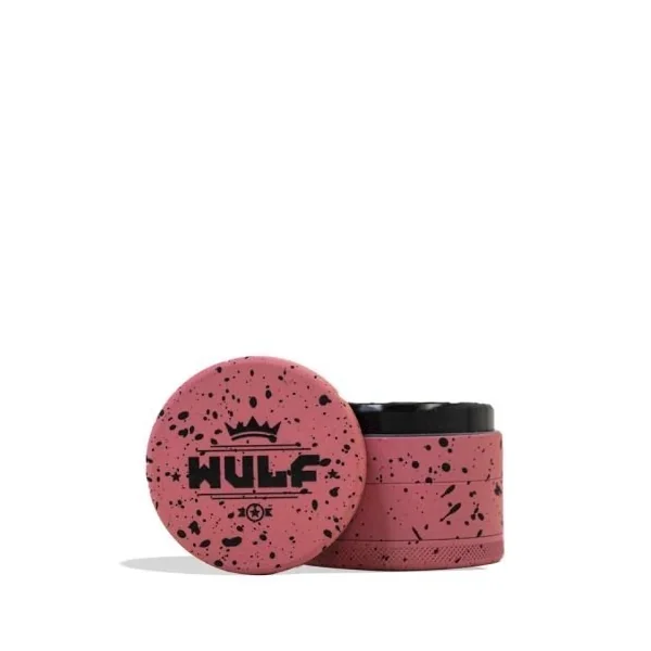 Wulf 4pc 50mm Spatter Grinder Pink/Black Splatter