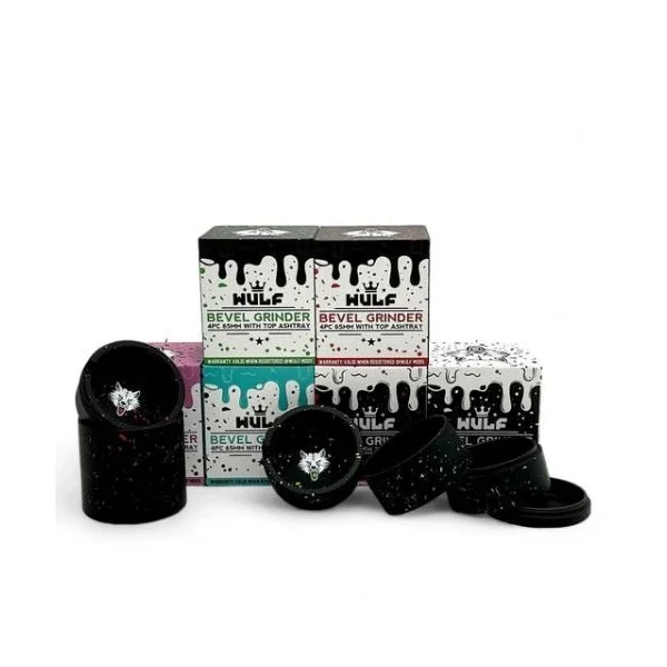 Wulf 4pc 65mm Bevel Grinder Pink/Black Splatter