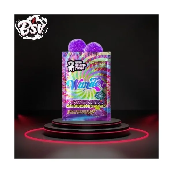 Wunder Mushroom Blend 1200mg Gummies 10ct Grape