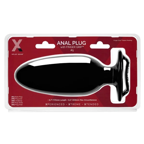 XPLAY FINGER GRIP PLUG #5 L 7 INSERTABLE & 8.5″ CIRCUM “