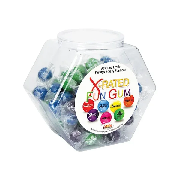 X-Rated Fun Gum Fishbowl – Asst. Bowl of 90