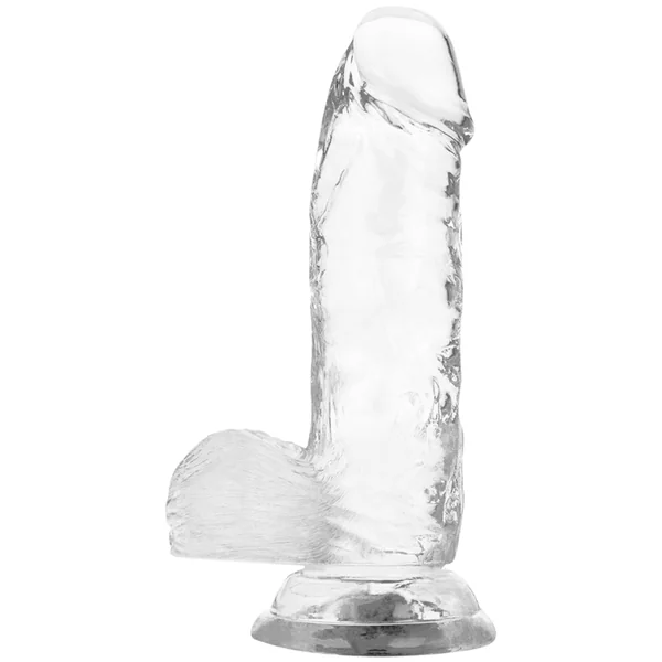 Xray realistic dildo transparent with balls 15.5cm x 3.5cm